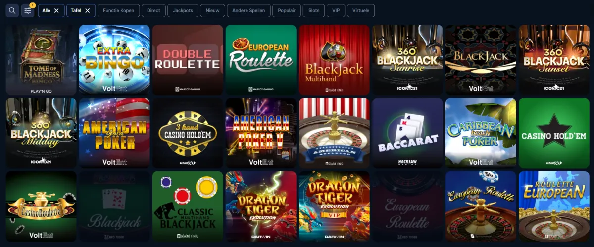 baloobet casino bordspellen